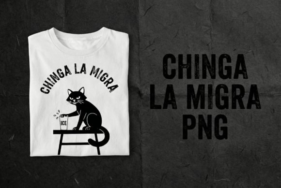 Chinga La Migra Cat Protest Graphic: Bold Design for Change