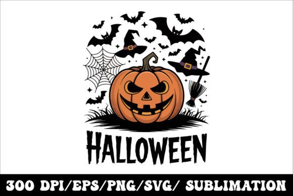 Creepy Jack-O’-Lantern Halloween Graphic: Design Asset Breakdown