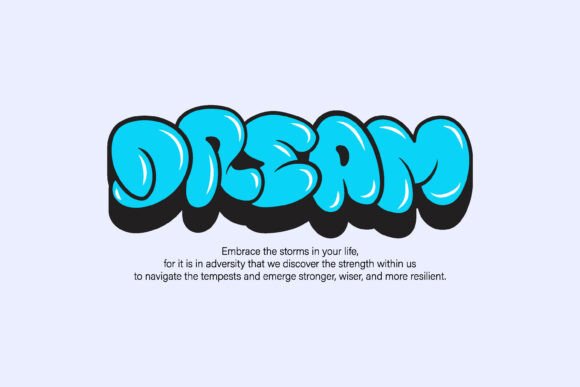 Dream Typography Graphic: A Visual Deep Dive
