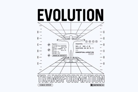Evolution Retro Typography Graphic: A Designer's Deep Dive
