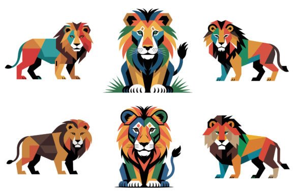 Lion Vector Graphic: Premium Design Asset for T-Shirt Creators