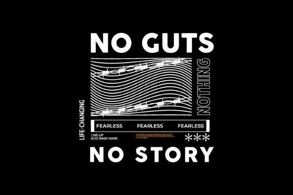 No Cuts No Story Typography: Bold Aesthetics for Modern Design