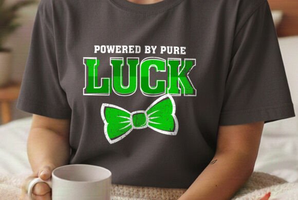 Powered by Pure Luck: Festive Graphic SVG for St. Patrick's Day