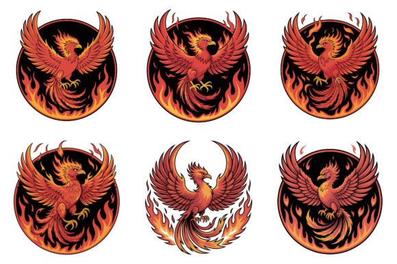 Unleash the Fire: Mastering the Phoenix Bird Vector Graphic