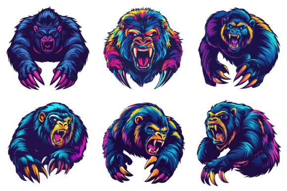 Unleashing the Primal Power of Gorilla Vector Graphic for T-Shirt Design