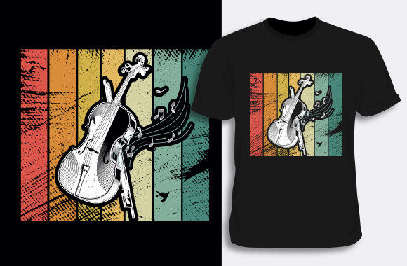 Violin Graphic T-shirt: A Designer's Notes on Style and Application