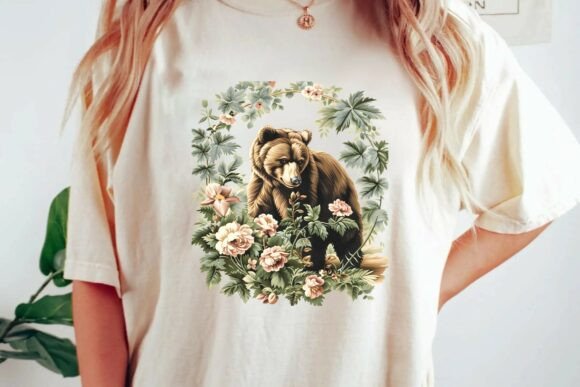 Wildlife Botanical Art: Using This Bear Graphic
